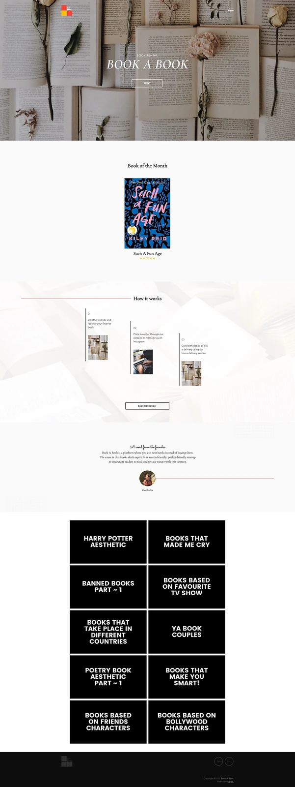 Book A Book Web development by hdw