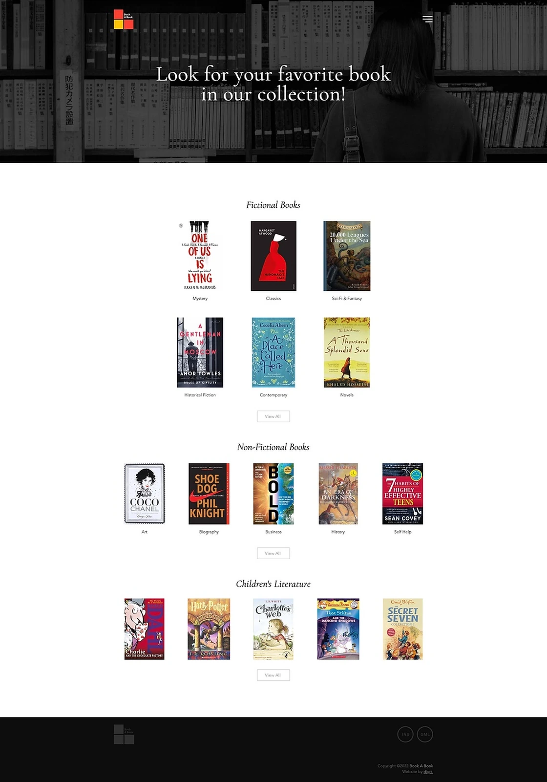 Book A Book Web development by hdw