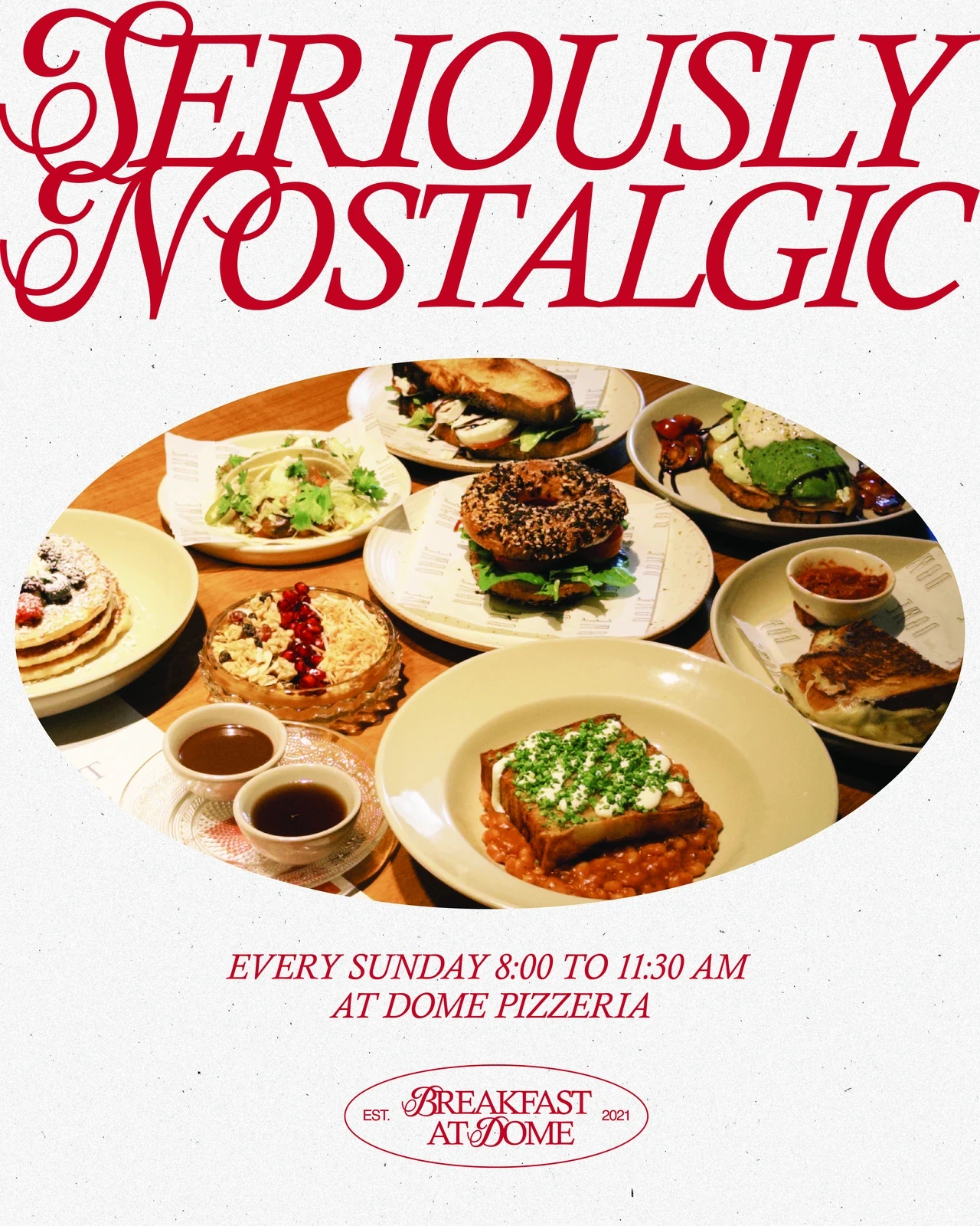 Breakfast at Dome for Capiche, campaign work by hdw